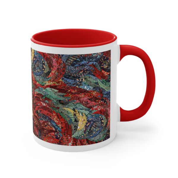Accent coffee mug with custom artwork by Deborah Kruger