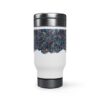 Travel Mug-Blue Feather Design-Cambodia Detail