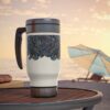 Travel Mug-Blue Feather Design-Cambodia Detail - Image 7