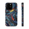 Phone Case-Impact Resistant-Blue Feather Design-Cambodia Detail - Image 16
