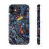 Phone Case-Impact Resistant-Blue Feather Design-Cambodia Detail - Image 28