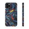 Phone Case-Impact Resistant-Blue Feather Design-Cambodia Detail - Image 32