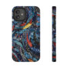 Phone Case-Impact Resistant-Blue Feather Design-Cambodia Detail - Image 20