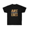 Unisex Tee-Quote/Gold Feather Design-Turbulence Detail