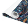 Yoga Mat-Blue Feather Design-Cambodia Detail