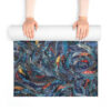 Yoga Mat-Blue Feather Design-Cambodia Detail - Image 4
