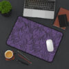 Desk Mat-Black/Lavender Feather Design-Hand Drawn Detail - Image 9