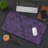 Desk Mat-Black/Lavender Feather Design-Hand Drawn Detail - Image 14