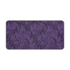 Desk Mat-Black/Lavender Feather Design-Hand Drawn Detail - Image 2