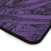 Desk Mat-Black/Lavender Feather Design-Hand Drawn Detail - Image 5