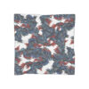 Chiffon Scarf-Blue/Red Feather Design-Missing Detail