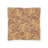 Chiffon Scarf-Gold Feather Design-Turbulence Detail