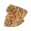 Chiffon Scarf-Gold Feather Design-Turbulence Detail - Image 2