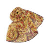 Chiffon Scarf-Gold Feather Design-Turbulence Detail - Image 5