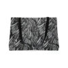 Weekender Tote Bag-Black/White Feather Design-Hand Drawn Detail - Image 3