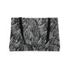 Weekender Tote Bag-Black/White Feather Design-Hand Drawn Detail - Image 4