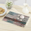Cutting Board-White Feather Design-Ropa Blanca Detail - Image 9