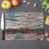 Cutting Board-White Feather Design-Ropa Blanca Detail - Image 10