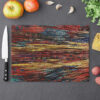 Cutting Board-Rainbow Feather Design-Ropa Arco Iris Detail - Image 10