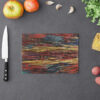 Cutting Board-Rainbow Feather Design-Ropa Arco Iris Detail