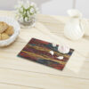 Cutting Board-Rainbow Feather Design-Ropa Arco Iris Detail - Image 5