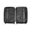 Suitcase-Medium-Black/White Feather Print-Hand Drawn Detail - Image 6