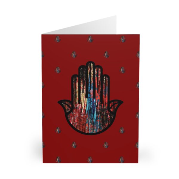 Redwing Hamsa - Greeting Cards (5 Pack)